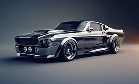 probefahrt mit einem amerikanisches Auto